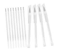 HEANUJJ Marqueurs Blancs pour Maquillage Tatouage Sourcils et Lèvres, Stylo de Cartographie Précis, Ensemble 12 Pièces, Étanche, Usage Professionnel pour Peau et Beauté
