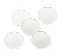 HEANUJJ Marqueurs de Position de Golf Ronds en Fer Argenté, Lot de 5 Pièces, Design Simple et Haute Durabilité, Outils Pratiques pour Parcours de Golf