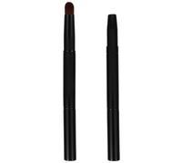 HEANUJJ Mini Brosse à Sourcils Biseautée Double Face 2pcs en Plastique Fibres Artificielles pour Maquillage Professionnel et Entretien des Sourcils, Portable Capuchon