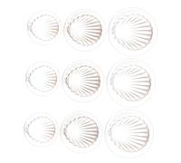 HEANUJJ Moule à Cuire en Plastique Blanc 9pcs Surface Lisse et Antiadhésive, Emporte-pièce de Coquillage pour Festival et Fête