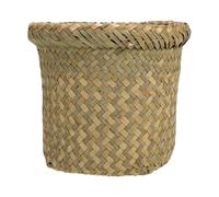 HEANUJJ Panier de Rangement Coins Plats et Lisses Tressé en Herbe de Mer Décoration Pratique et Élégante Corbeille à Fruits Maison Snacks