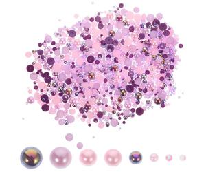 HEANUJJ Perles Abs pour Ongles 60g, Charms Plats pour Manucure et Projets Créatifs, Accessoires pour Mariées et Demoiselles D'honneur