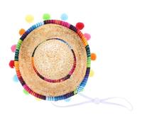 HEANUJJ Petit Chapeau avec Sangle de Menton Réglable Sombrero Mexicain en Polyester Style pour Fête Carnaval ou Décoration Intérieure