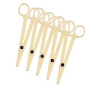 HEANUJJ Pinces de Piercing en Plastique Beige Jetables 5pcs Emballage Indépendant pour Nez et Lèvres Usage Professionnel