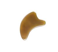 HEANUJJ Planche à Gratter en Corne de Buffle 4mm pour Massage Visage et Cou Bords Lisses, Outil Sûr et Traditionnel pour Adultes, Travail Voyages