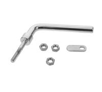 HEANUJJ Poignée de Porte de Cheminée Acier Inoxydable Robuste Grip Ergonomique Résistant Chaleur Accessoire pour Poêle à Bois Insert de Cheminée et Outils de Foyer Intérieur et Extérieur