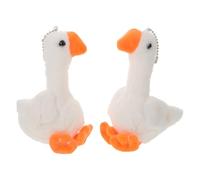 HEANUJJ Porte-Clés Peluche Oie Lot de 2, Breloques pour Paquet à Main, Présents d'Invités pour Fêtes et Anniversaires, Jouets Câlins pour Garçon et Filles