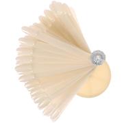 HEANUJJ Présentoir Portable pour Manucure en Plastique Beige 120 Bâtonnets pour Affichage et Organisation des Accessoires Nail Art en Salon ou Formation