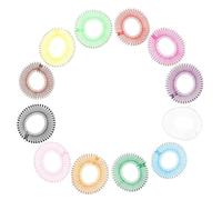 HEANUJJ Serre-tête peigne extensible en propylène 12 pièces pour laver le visage et maintenir les cheveux en place Couleur Aléatoire