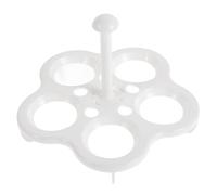 HEANUJJ Support Cuisson Œufs la Vapeur 2 Pièces en Acier Inoxydable Panier Vapeur Rond 5 Trous pour Cuisson Œufs Coque