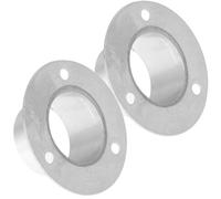 HEANUJJ Support de Main Courante pour Escalier en Métal Robuste Argenté, Lot de 2 Pièces Installation Facile, pour Fixation de Rambarde D'escalier