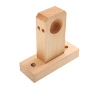 HEANUJJ Support en Bois de Hêtre pour Extrémité de Tringle à Rideau, Facile à Détacher et Pratique, pour Salle de Bain, Style Décoratif et Robuste
