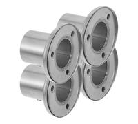 HEANUJJ Supports de Tringle à Rideaux en Acier Inoxydable 4pcs, Installation Facile, Design Rond, pour Barre Rideau et Porte-Canne à Vêtements, Résistant et Stable