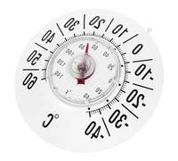 HEANUJJ Thermomètre Analogique Portable Ventouse pour Mesure Précise Intérieur Extérieur Chambre de Bébé Bureau Maison