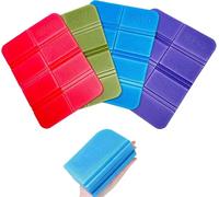Heanvmyss Coussins de Siège Pliable,4 Pièces Coussin de Extérieur Résistant à l'Humidité,Coussin d'Assise,Mini Tapis de Sol Isolant, XPE Ultralégère Tapis en Mousse pour Camping,Randonnée