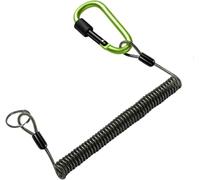 Heanvmyss Porte-clés en Spirale avec Mousqueton,Attache Porte-clés Elastiques Enroulés Cordons de Pêche,Longes de Pêche Robustes,Pêche à la Mouche Support pour Pinces de Pêche,Camping,Bateau