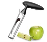 Heanvmyss Vide Pomme Acier Inoxydable,Vide Pomme Trognon,Vide-pomme avec Poignée,Dénoyauteur de Fruits,Extracteur Poires pour Maison,Cuisine,Ananas(Noir)