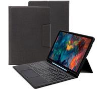 HEAPAO Folio Touch Galaxy Tab S8 Plus/S7 FE/S7 Plus Étui clavier avec pavé tactile - Housse de clavier sans fil rétroéclairé pour tablette Samsung Tab S8+ 2022/S7 FE 2021/S7+ 2020 12,5" avec porte-stylo S