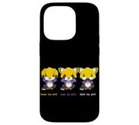 Hear No Evil See Evil Talk No Evil Genderquer Et Nonbinary Coque pour iPhone 14 Pro