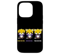 Hear No Evil See Not an Evil Talk No Evil Nonbinary Foxes Coque pour iPhone 14 Pro