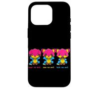 Hear See Talk No Evil Genderqueer and Pansexual Coque pour iPhone 16 Pro