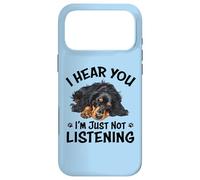 Hear You Not Listening Black Long Haired Dachshund Lover Coque pour iPhone 17 Pro Max