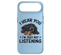 Hear You Not Listening Black Long Haired Dachshund Lover Coque pour iPhone Air
