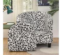 Hearda 2 Pièces Housse de Fauteuil, Housse Fauteuil Style Européen, Extensible Housse Fauteuil, Housse Fauteuil Club, Housse Fauteuil Cabriolet, Protecteur de Tub Chair (Léopard)
