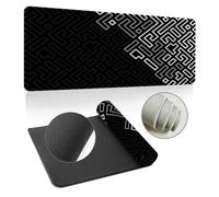 Hearda 3D Tapis de Souris XXL/XL/L, Puzzle Multicolore Tapis de Souris Gamer, Tapis Souris avec Bords Cousus, Tapis de Souris en Base Antidérapante,Convient pour Gaming (1200x600x3mm,Gris)