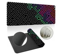 Hearda 3D Tapis de Souris XXL/XL/L, Puzzle Multicolore Tapis de Souris Gamer, Tapis Souris avec Bords Cousus, Tapis de Souris en Base Antidérapante,Convient pour Gaming (1000x500x3mm,Multicolore)