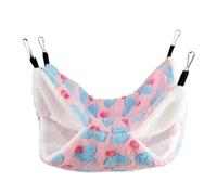 Hearda Hamac Cochon d'Inde pour Cage, Hamac Lit à Double Couche Suspendu 2 Pièces Style Cœur d'amour Maison Cochon d'Inde pour Petit Animal de Compagnie Hamster Cobayes Écureuil (Rose,34x34cm)