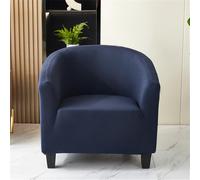 Hearda Housse Fauteuil Extensible, Club, Cabriolet - Lavable Housse de Canapé, Protecteur de Tub Chair pour Salon (Bleu Marine)