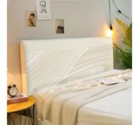 Hearda Housse Tete de Lit Extensible,Simple Moderne Housse de Protection Tête de Lit,Housse Tete de Lit Doux,Housse de Tête de Lit Lavable pour Lits Simples Doubles King Size (150cm,Lignes)