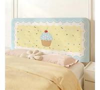 Hearda Housse Tete de Lit Tout Compris Imprimé de Dessin Animé Mignon, Tete de Lit Protection Extensible, Housse de Tête de Lit Moderne Lavable Simple Double Kingsize (Bleu,120cm)