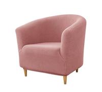 Hearda Jacquard Housse de fauteuil 1 place, universelle, élastique, couvre-fauteuil avec accoudoirs, antidérapant pour cocktail, pour salon, chambre à coucher club (rose)