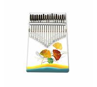 Hearda Kalimba 17 clés Instrument de Musique, Portable Pouce Piano Africain Marimba Kalimba Cadeau Kit avec Accordeur pour Enfants Débutant Amateurs de Musique (Ginkgo biloba)