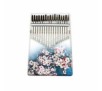 Hearda Kalimba 17 clés Instrument de Musique, Portable Pouce Piano Africain Marimba Kalimba Cadeau Kit avec Accordeur pour Enfants Débutant Amateurs de Musique (Fleur de cerisier rose)
