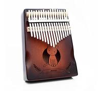 Hearda Kalimba 17 clés Instrument de Musique, Portable Pouce Piano Africain Marimba Kalimba Cadeau Kit avec Accordeur pour Enfants Débutant Amateurs de Musique Adultes (Chat)