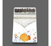 Hearda Kalimba 17 clés Instrument de Musique, Portable Pouce Piano Africain Marimba Kalimba Cadeau Kit avec Accordeur pour Enfants Débutant Amateurs de Musique - Imprimé animalier (Lapin blanc)