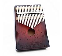 Hearda Kalimba 17 clés Instrument de Musique, Portable Pouce Piano Africain Marimba Kalimba Cadeau Kit avec Accordeur pour Enfants Débutant Amateurs de Musique Adultes (Ours)