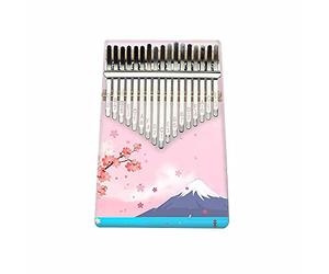 Hearda Kalimba 17 clés Instrument de Musique, Portable Pouce Piano Africain Marimba Kalimba Cadeau Kit avec Accordeur pour Enfants Débutant Amateurs de Musique (Cerise volcanique)