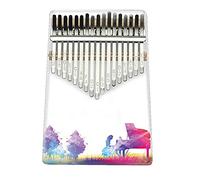 Hearda Kalimba 17 clés Instrument de Musique, Portable Pouce Piano Africain Marimba Style Rock 3D Kalimba Cadeau Kit avec Accordeur pour Enfants Débutant Amateurs de Musique Adultes (Piano)