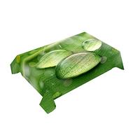 Hearda Nappe de Table Rectangle Anti Tache, Nappe de Cuisine Rectangulaire Motif de Pluie Transparent 3D Nappe Impermeable Extérieur, pour Jardin Salle à Manger (vitalité,100x100cm)