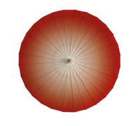 Hearda Parapluie Chinois en Papier, Couleur Dégradée Parapluie Canne Ombrelle Chinoise Classique Ombrelle Papier Fait Main avec Poignée en Bois pour Fête Mariage Photo Prop (Rouge)