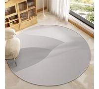 Hearda Tapis Rond de Lignes Nordiques Simples, 40-140cm Tapis Chambre avec Bords Cousus, Antidérapant Doux Rugs Chambre, Lavable Rug de Salon, pour Bureau L'intérieur (Gris Dégradé,100cm)