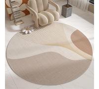 Hearda Tapis Rond de Motifs Nordiques Colorés, 60-120cm Tapis Chambre avec Bords Cousus, Antidérapant Doux Rugs Chambre, Lavable Rug de Salon, pour Bureau L'intérieur (Nordique,80cm)