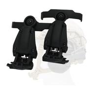 HEARFALCOM ARC Adaptateur rail pour casques Fast Series compatible avec cache-oreilles Walker (Walkers Razor, Walkers Razor Digital) (BK)