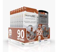 Hearing360 Batteries pour appareils auditifs Rayovac Extra et Hearing360 taille 312 marron (15 blisters bruns)