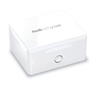 Hearing360 Perfectdry Lux Station de Nettoyage, déshumidification et séchage UV pour appareils auditifs sans Piles internes, système à air Chaud pulsé avec Voyant Automatique à LED