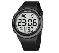 Hearkent 8 alarmes vibrantes Montre Rappel de médicaments Montre Gros Chiffres étanche (Noir)